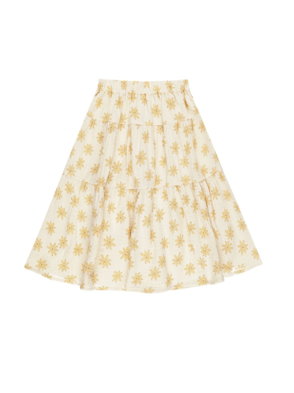 Rylee + Cru Girls Cotton Floral Daisies Midi Skirt Size 8-9Y
